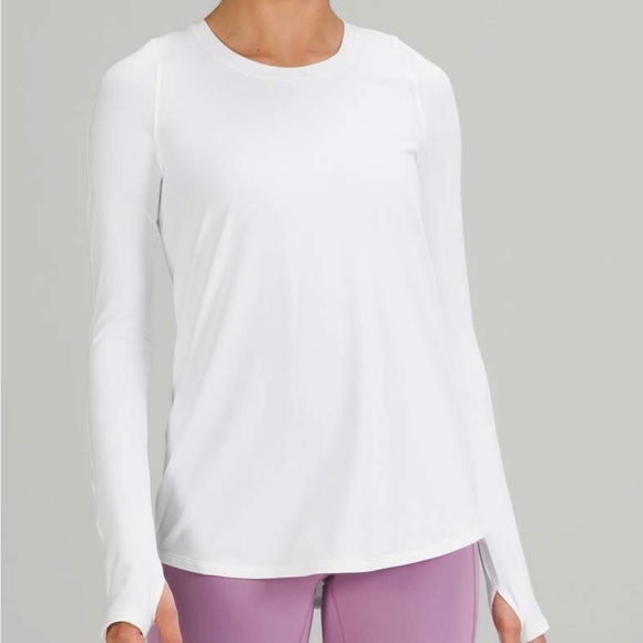 Lululemon S-14 Tuck and Flow Long Sleeve Shirt White NWT😎End of Summer Special - Picture 5 of 5